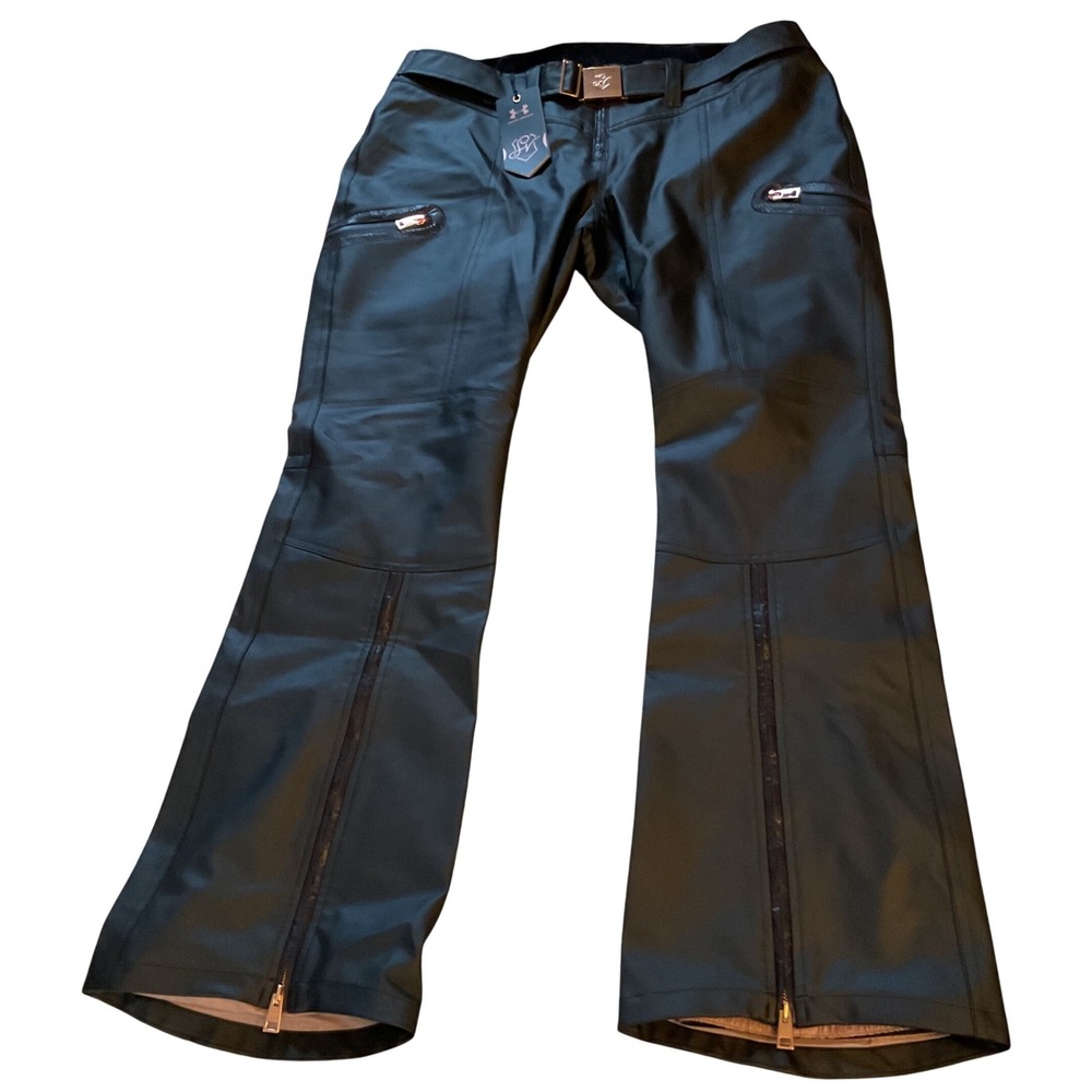 Under‎ Armour Lindsey Vonn Signature Collection Black Ski Pants Womens 12 NWT